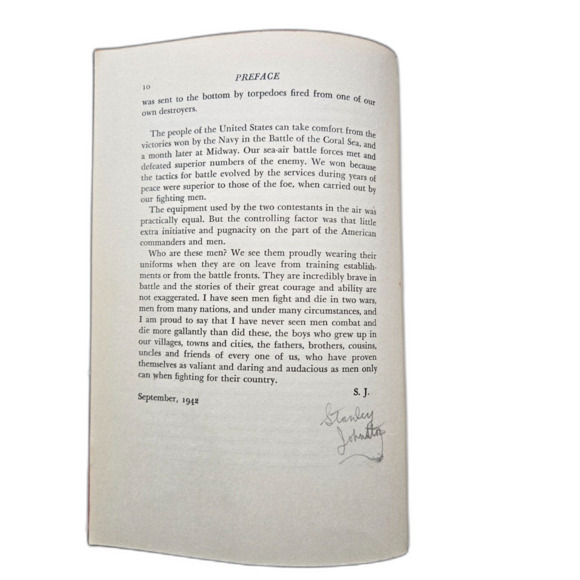 SIGNED Queen of the Flat-Tops By Stanley Johnston; 2nd Print 1942 - Picture 7 of 10